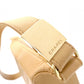 CHANEL Chocolate Bar Shoulder Bag, Leather, Beige, Vintage, Gold Hardware