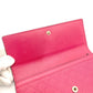 GUCCI Diamante Pink Leather Long Wallet with GG Logo, Box Included, Women's 7-10-919-2