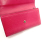 GUCCI Diamante Pink Leather Long Wallet with GG Logo, Box Included, Women's 7-10-919-2