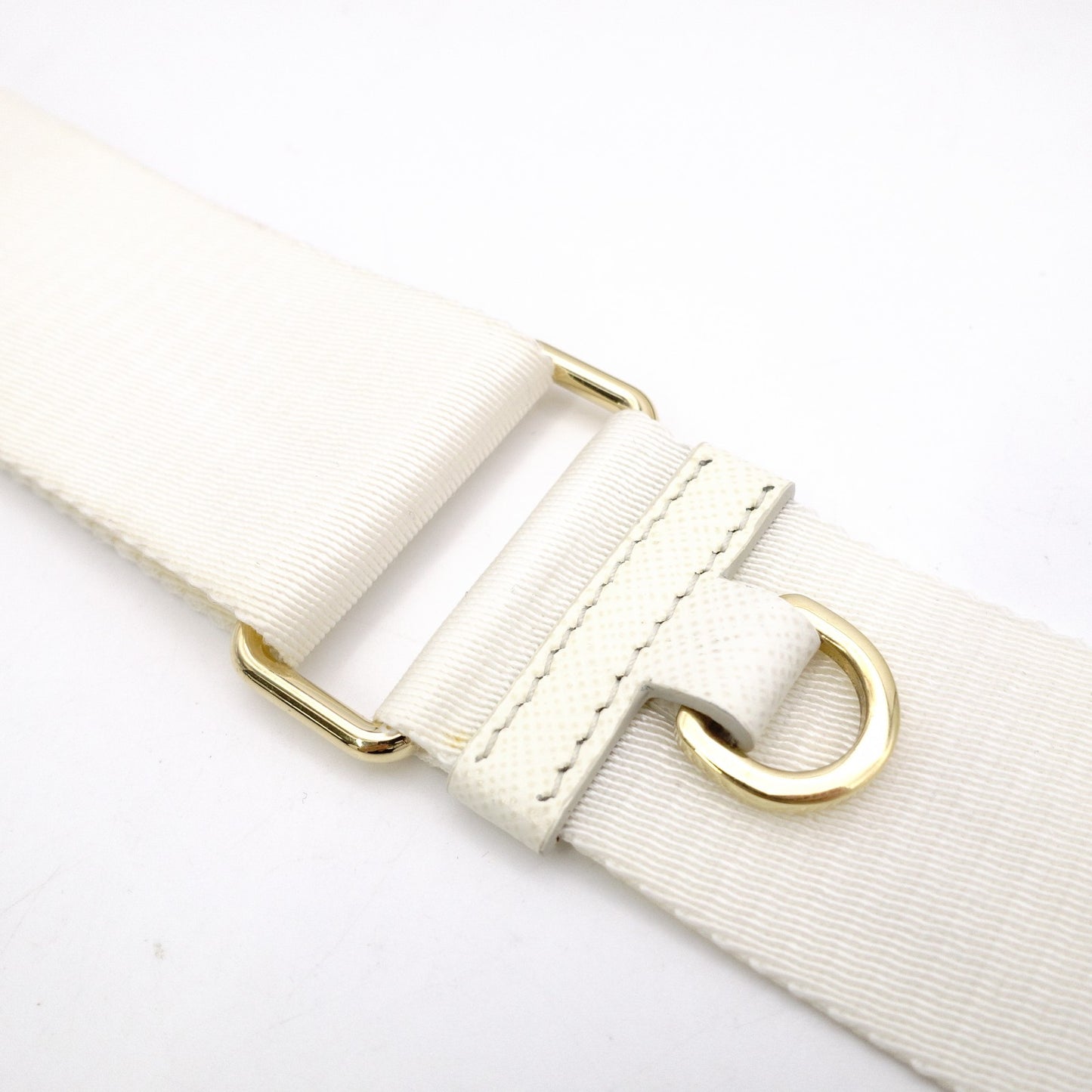 PRADA Re-Edition Shoulder Bag Leather White 2-Way