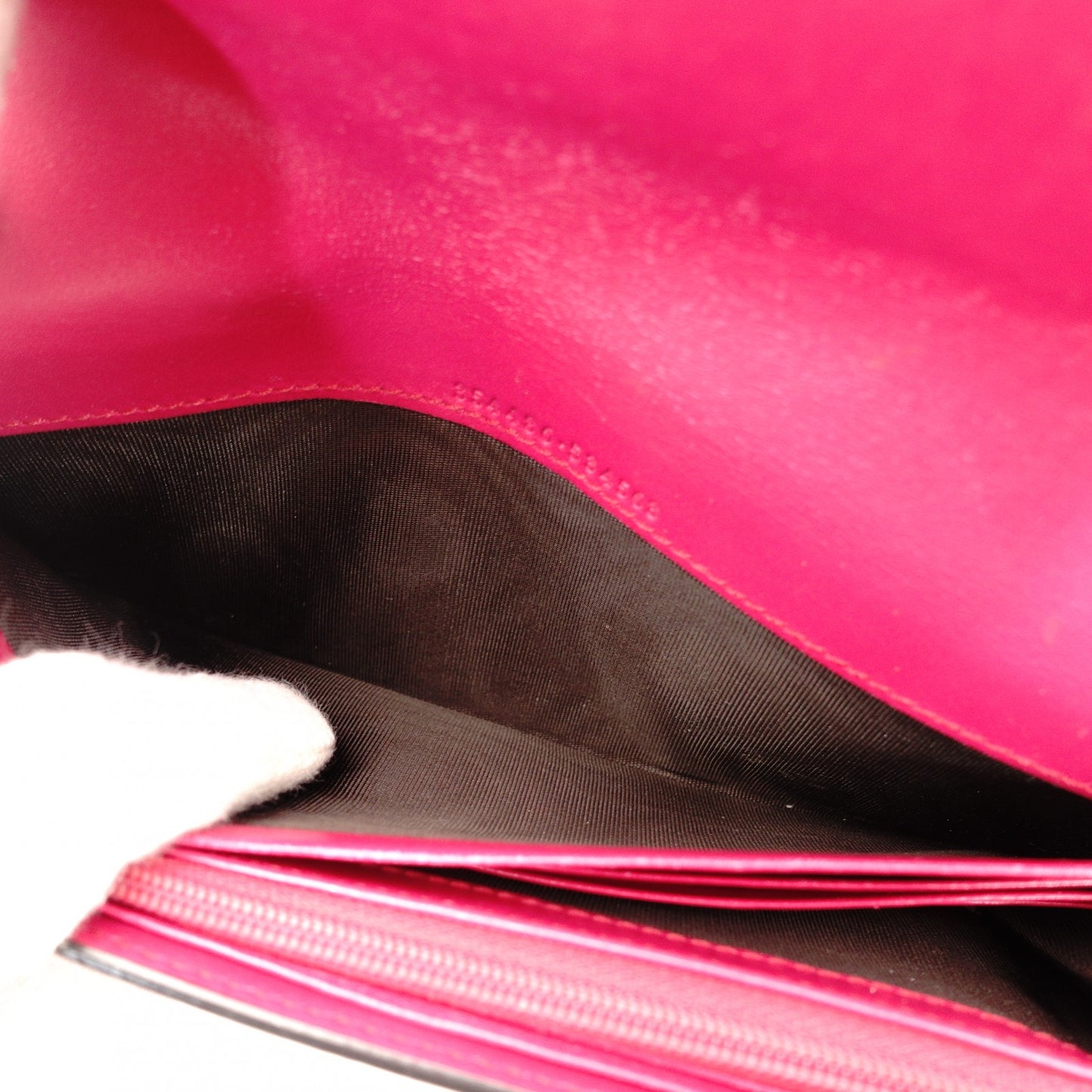 GUCCI Diamante Pink Leather Long Wallet with GG Logo, Box Included, Women's 7-10-919-2