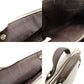 FENDI By the Way Medium Gray × Beige Leather 2-Way Handbag Shoulder 7-10-642