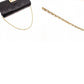 Christian Dior Miss Dior Chain Wallet, Long Wallet, Leather, Black with Gold Hardware