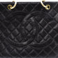 CHANEL Matelassé Shoulder Bag Leather Black Chain Gold Hardware