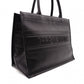 DIOR Book Tote Medium Tote Bag, Leather, Black, CD Logo
