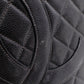 CHANEL Matelassé Shoulder Bag Leather Black Chain Gold Hardware