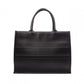 DIOR Book Tote Medium Tote Bag, Leather, Black, CD Logo
