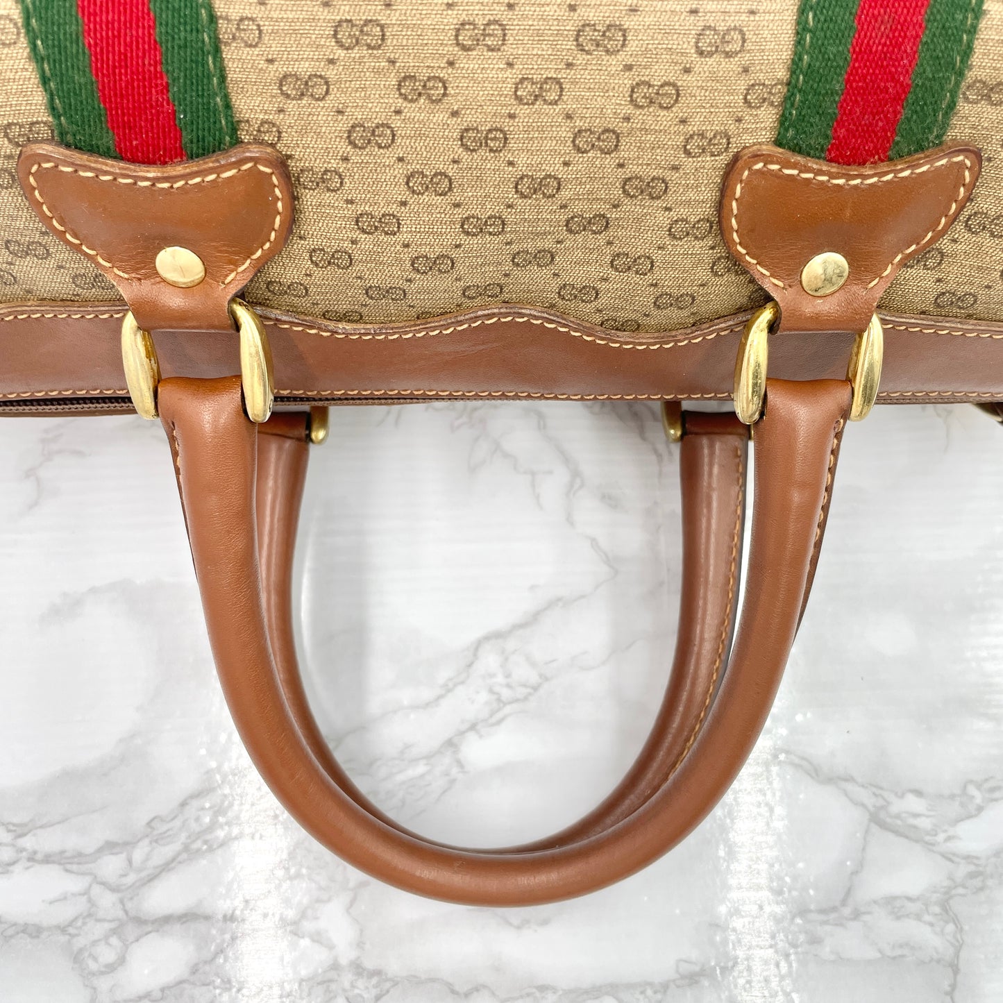 GUCCI Old Sherry Line Mini Boston Bag