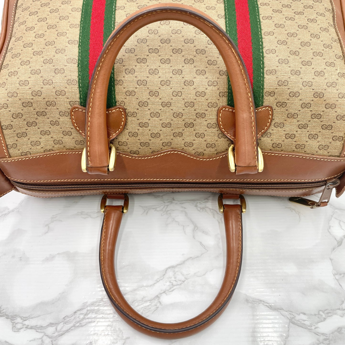 GUCCI Old Sherry Line Mini Boston Bag