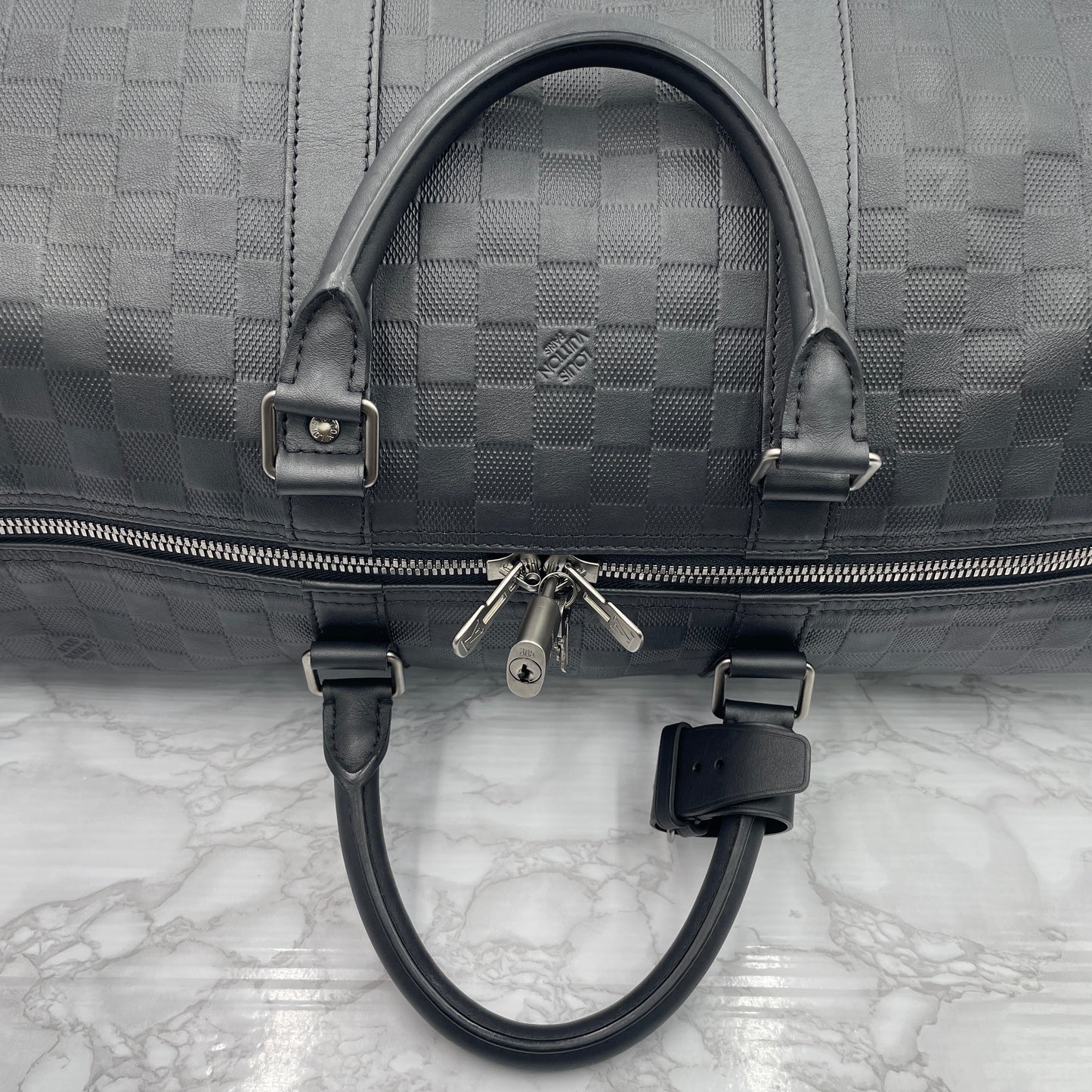 LOUIS VUITTON Damier Infini Keepall 55 Bandouliere