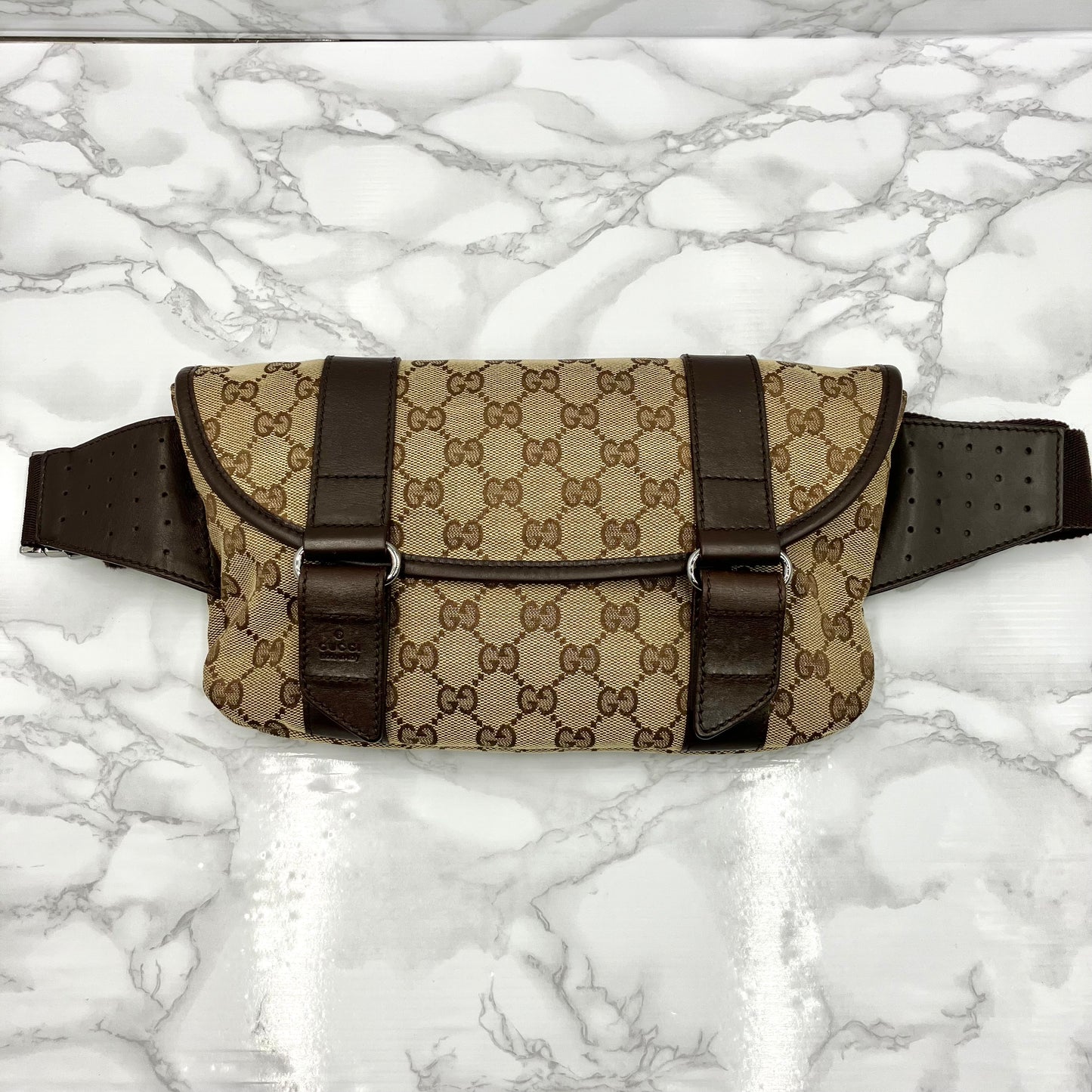 GUCCI canvas body bag