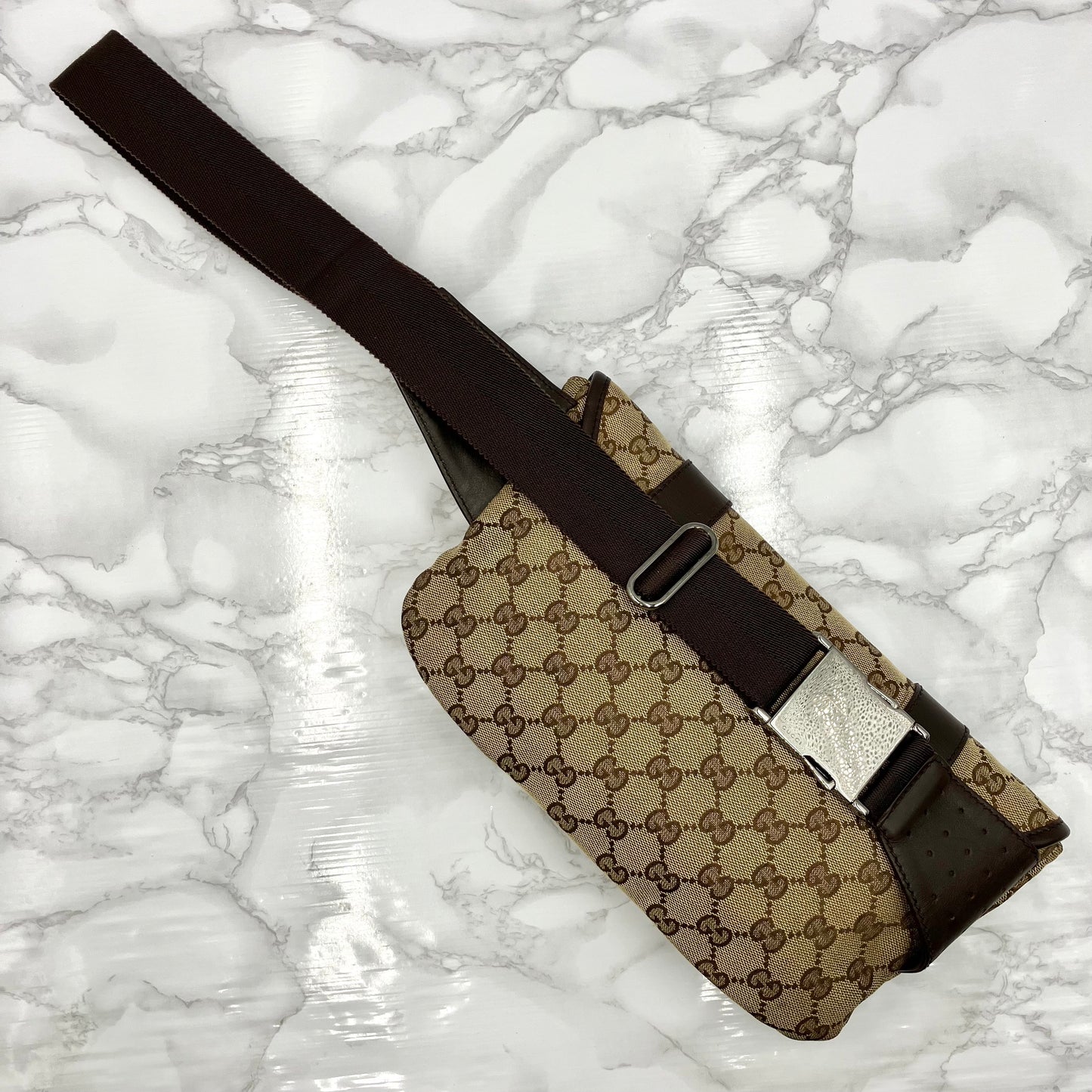 GUCCI canvas body bag