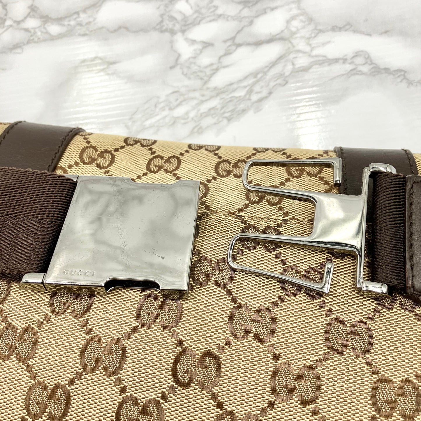 GUCCI canvas body bag