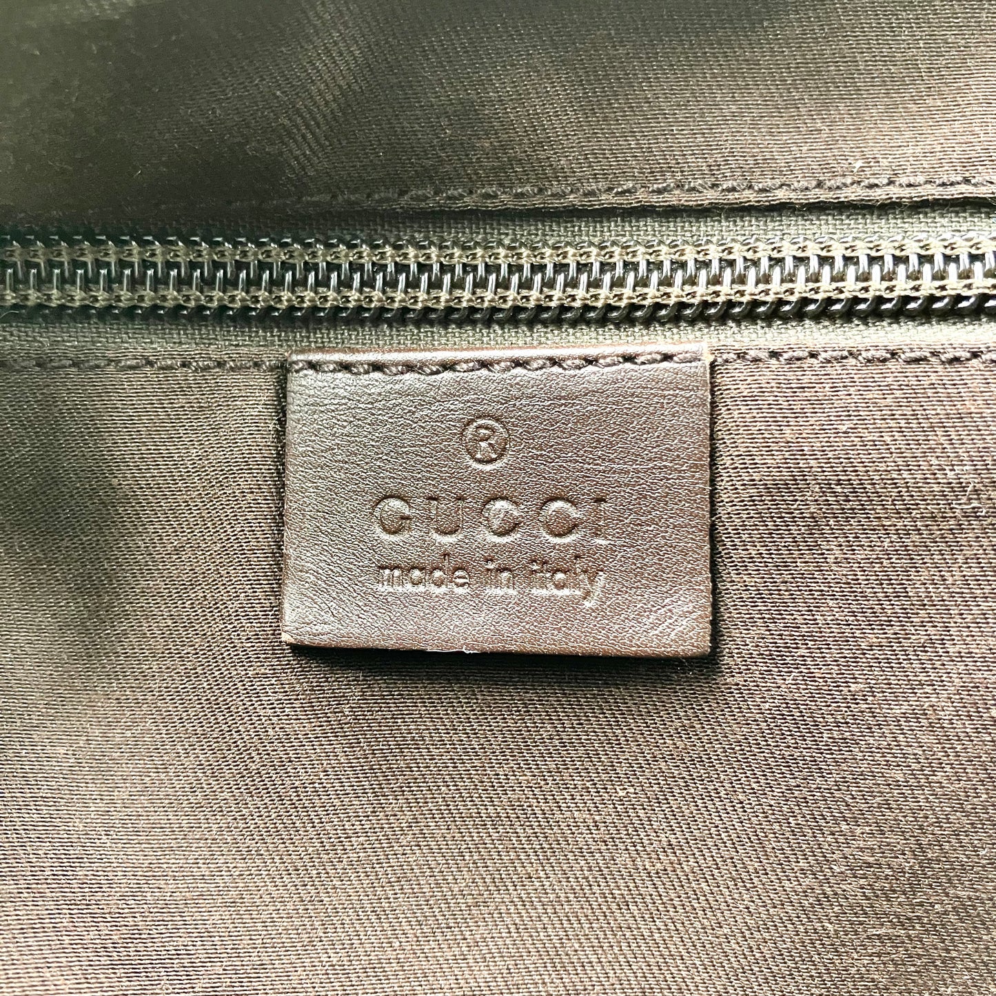 GUCCI canvas body bag