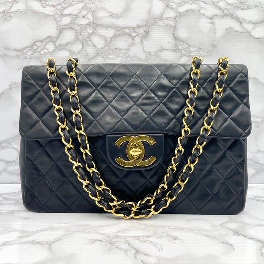 CHANEL lambskin Matrasse chain shoulder