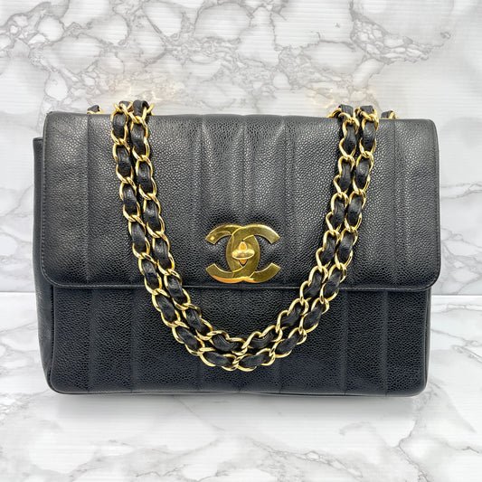 CHANEL Caviar Mademoiselle W Chain