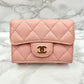 CHANEL Caviar Matelasse Mini Wallet