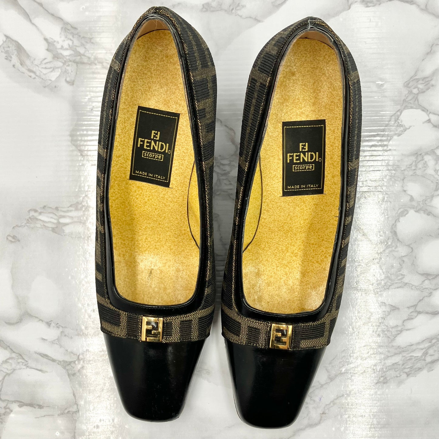 FENDI zucca pumps