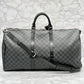LOUIS VUITTON Graphite Keepall 55 Bandouliere