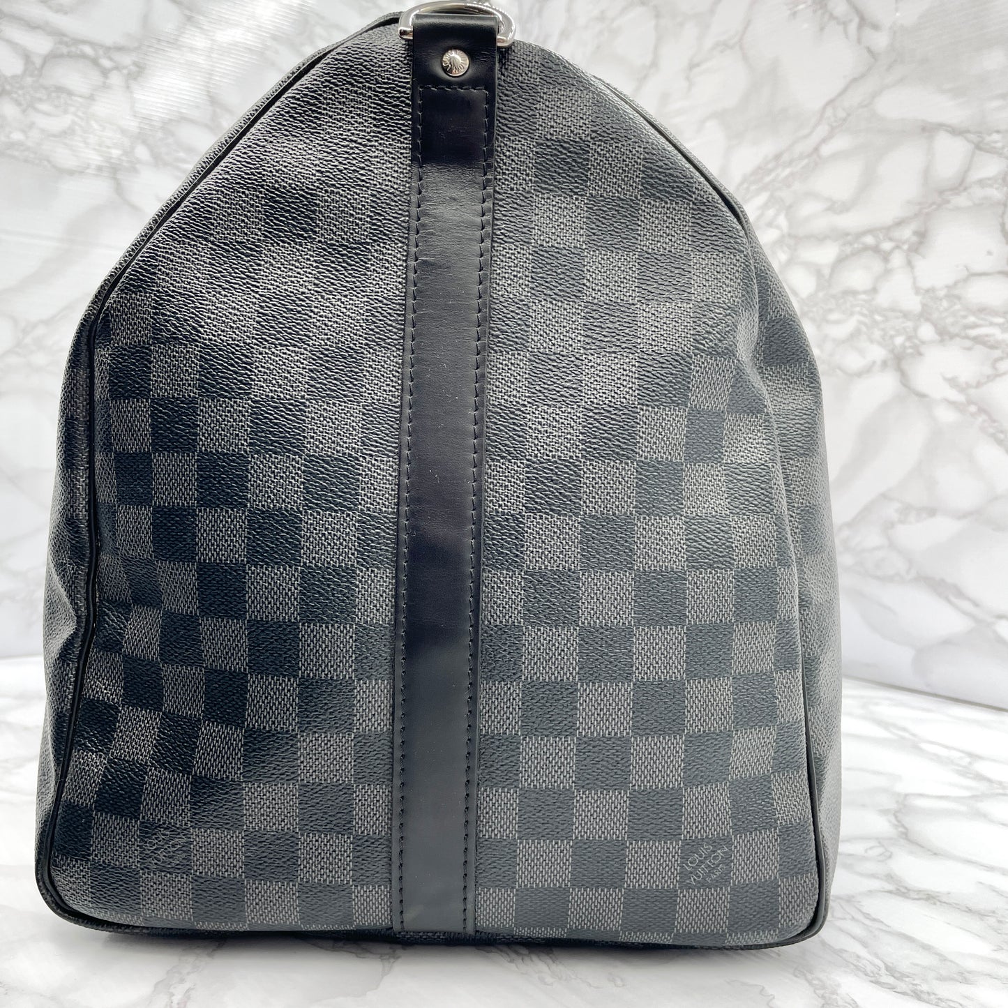LOUIS VUITTON Graphite Keepall 55 Bandouliere