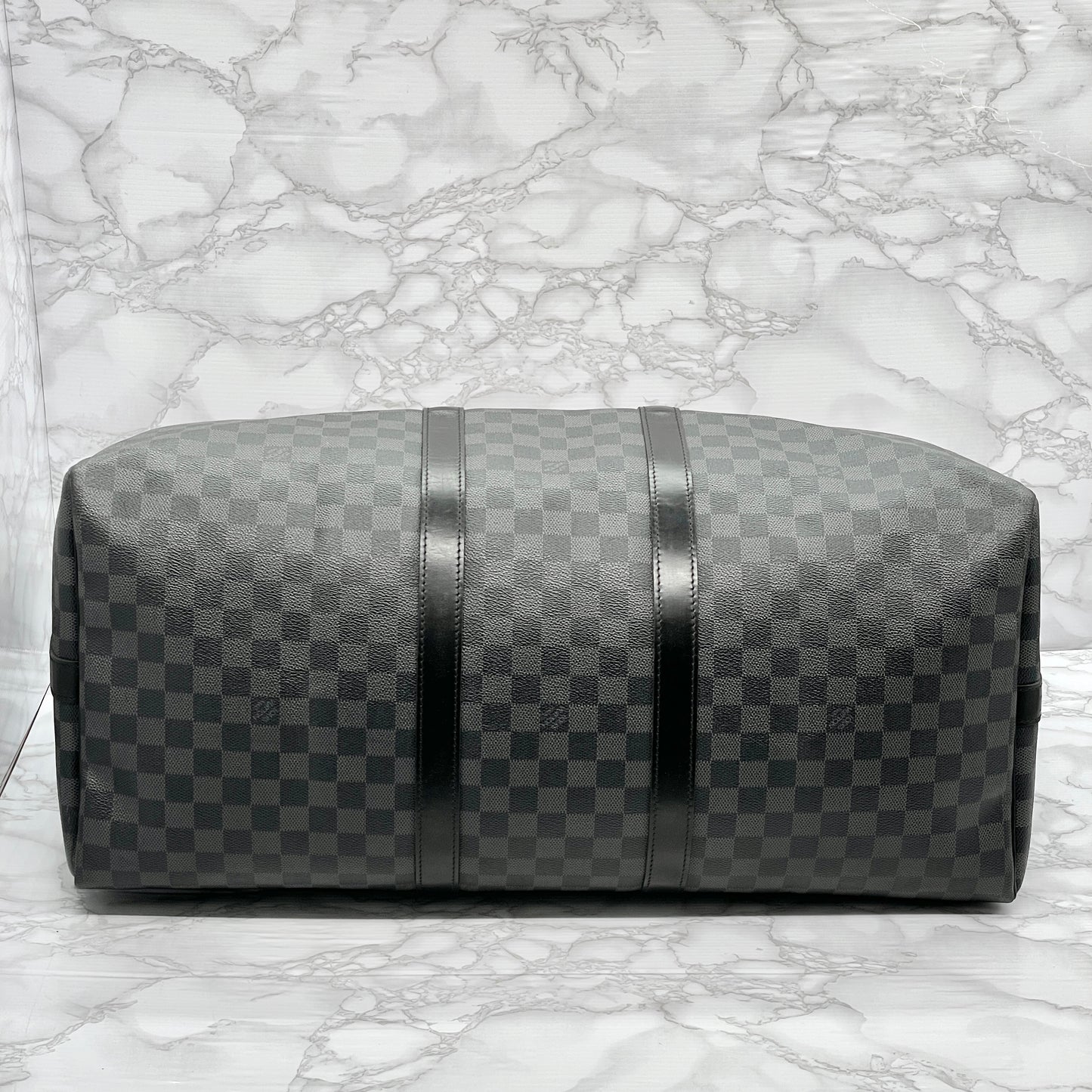 LOUIS VUITTON Graphite Keepall 55 Bandouliere