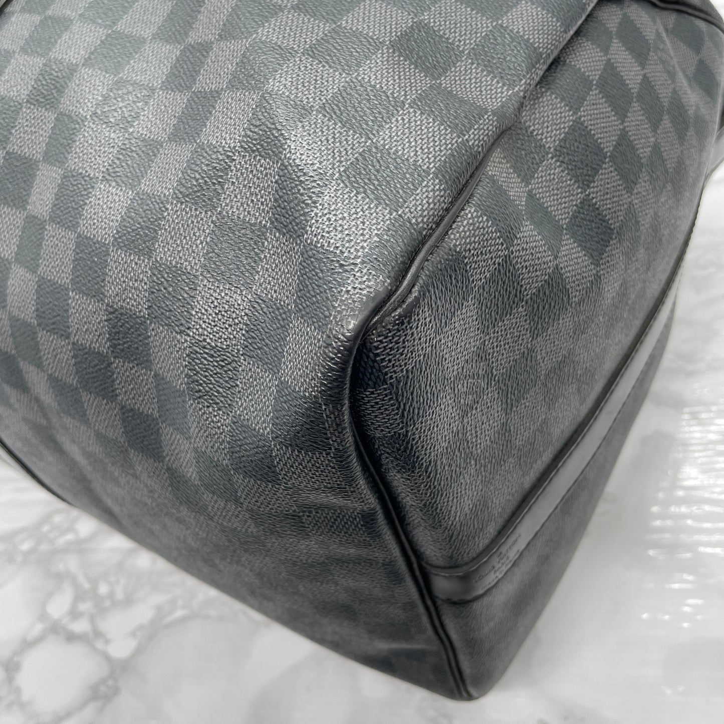 LOUIS VUITTON Graphite Keepall 55 Bandouliere