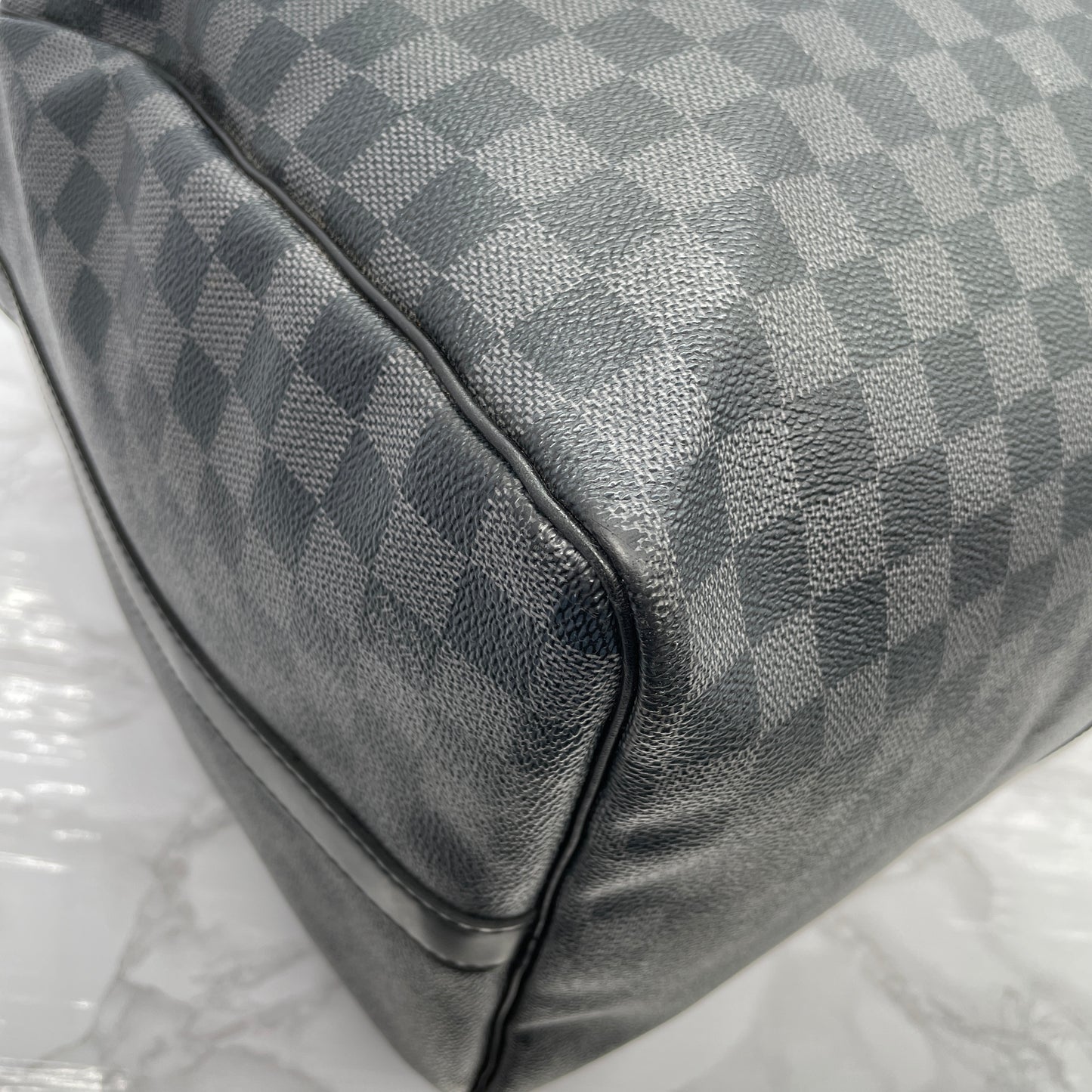 LOUIS VUITTON Graphite Keepall 55 Bandouliere