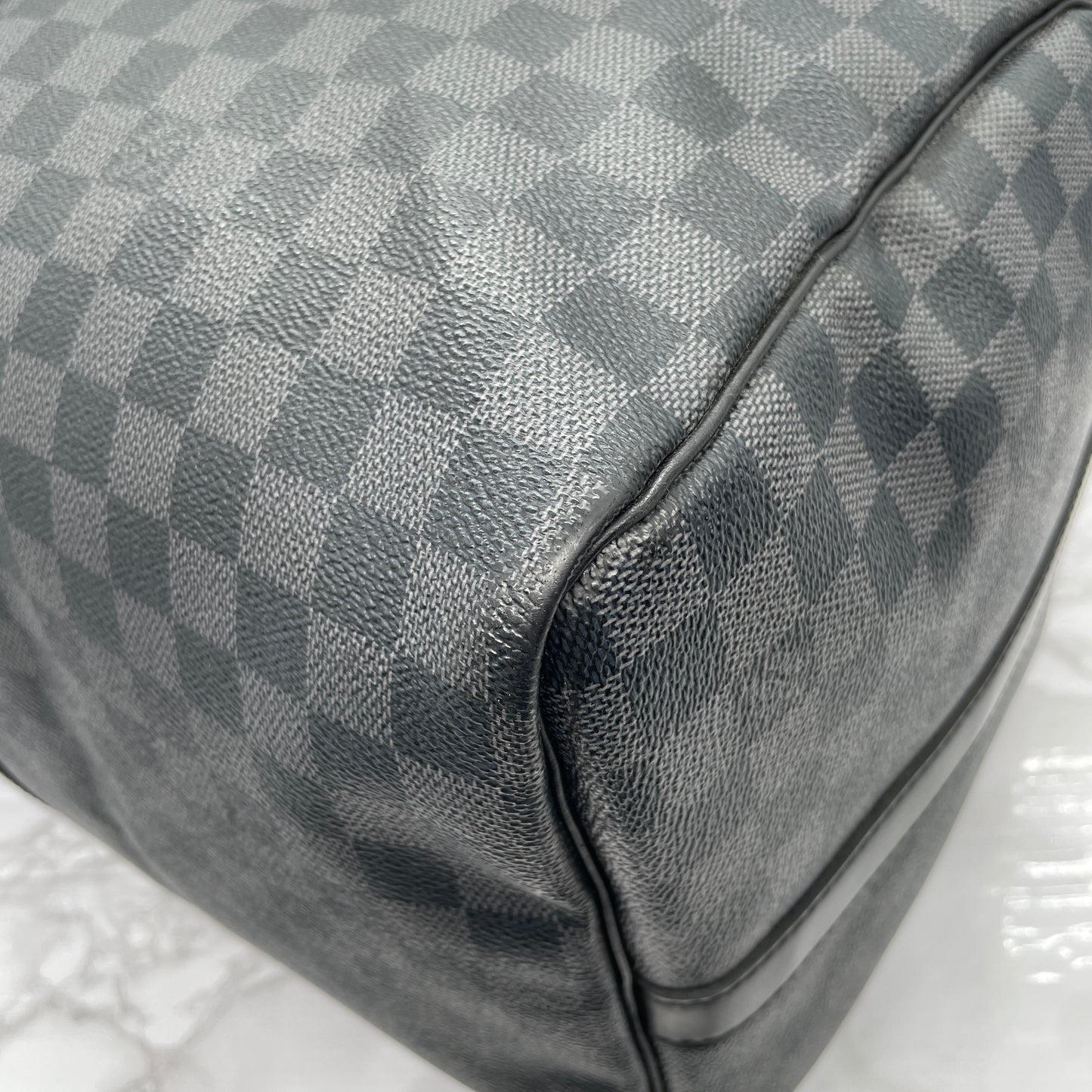 LOUIS VUITTON Graphite Keepall 55 Bandouliere