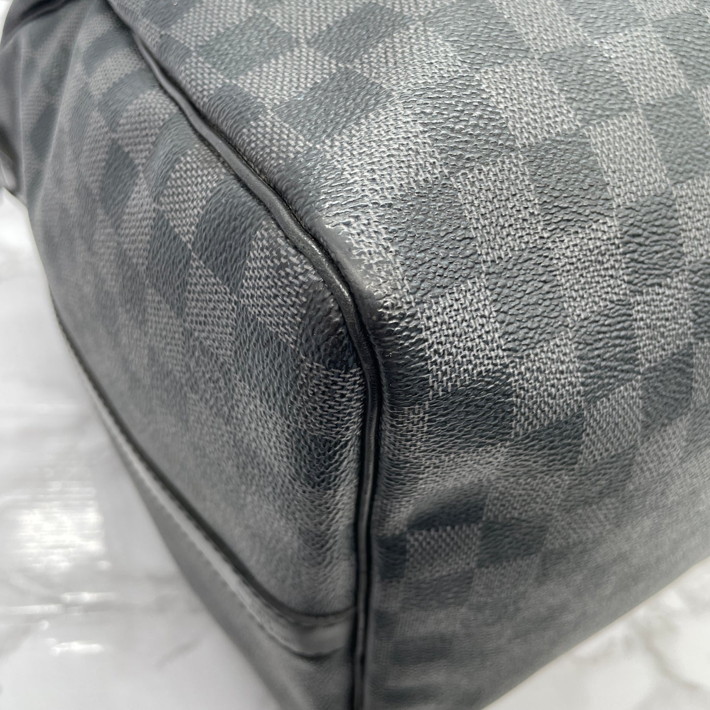 LOUIS VUITTON Graphite Keepall 55 Bandouliere