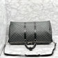LOUIS VUITTON Graphite Keepall 55 Bandouliere