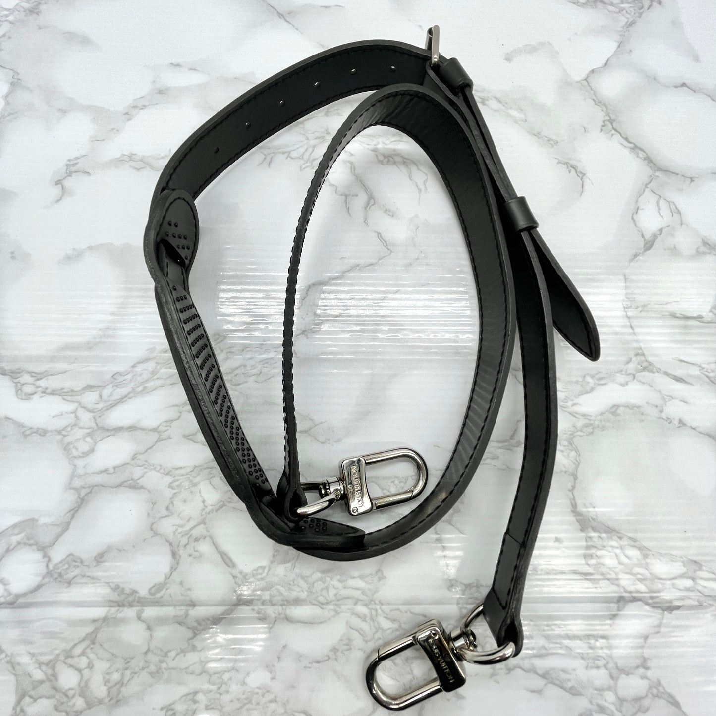 LOUIS VUITTON Graphite Keepall 55 Bandouliere