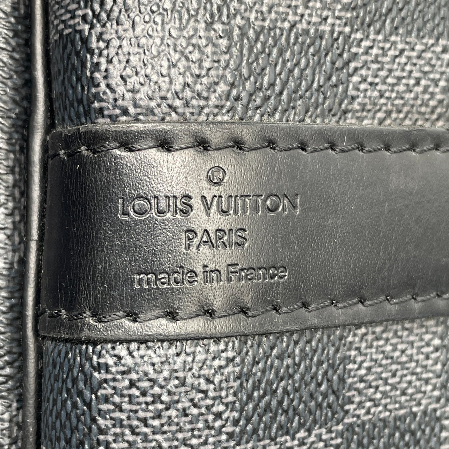 LOUIS VUITTON Graphite Keepall 55 Bandouliere