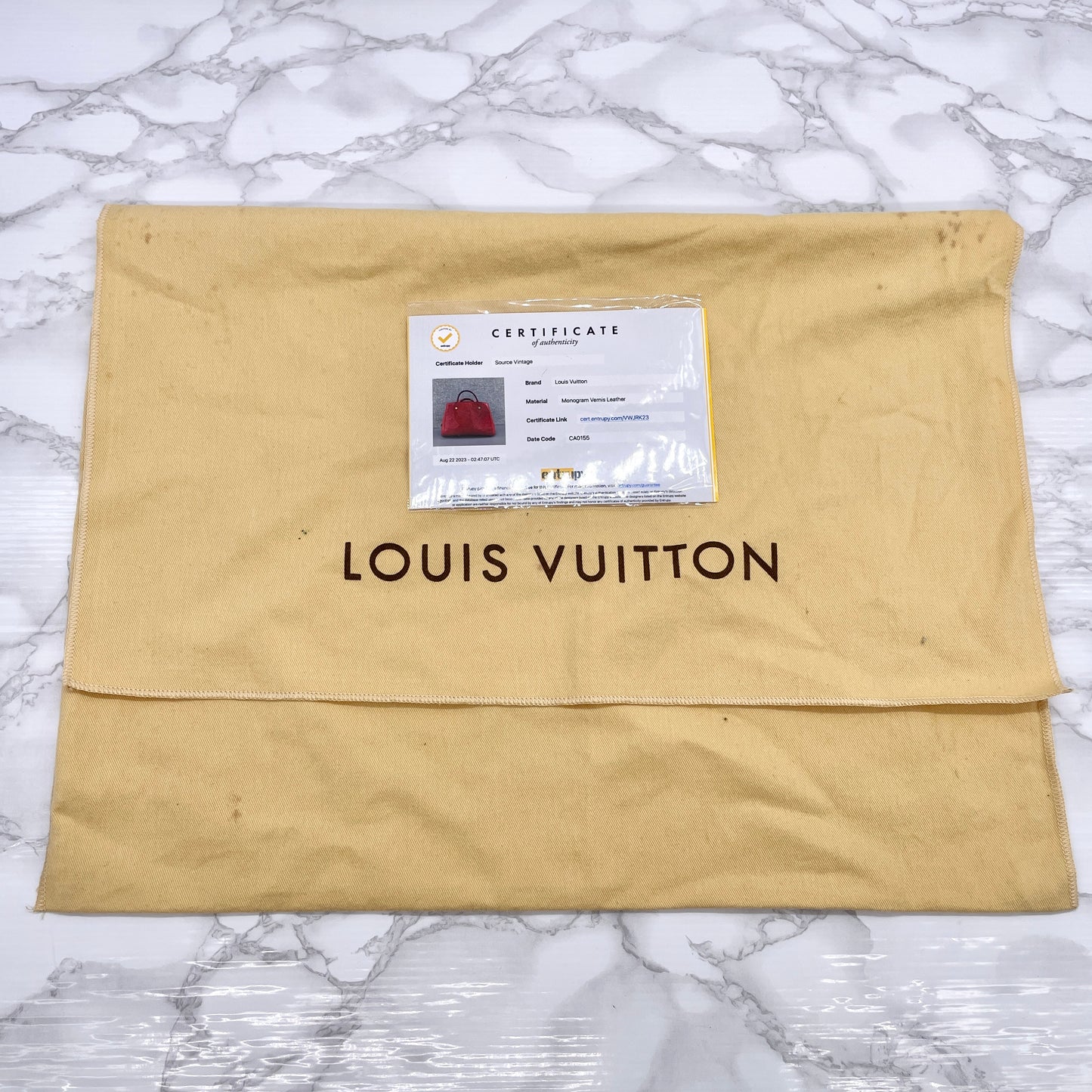 LOUIS VUITTON Vernis Montaigne BB