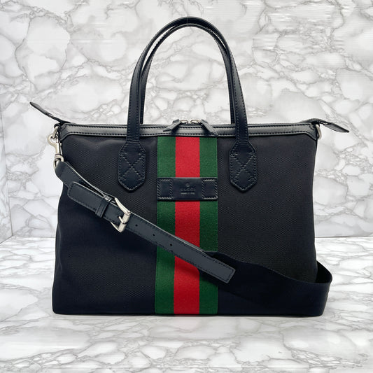 GUCCI Sherry Line 2way Tote Bag