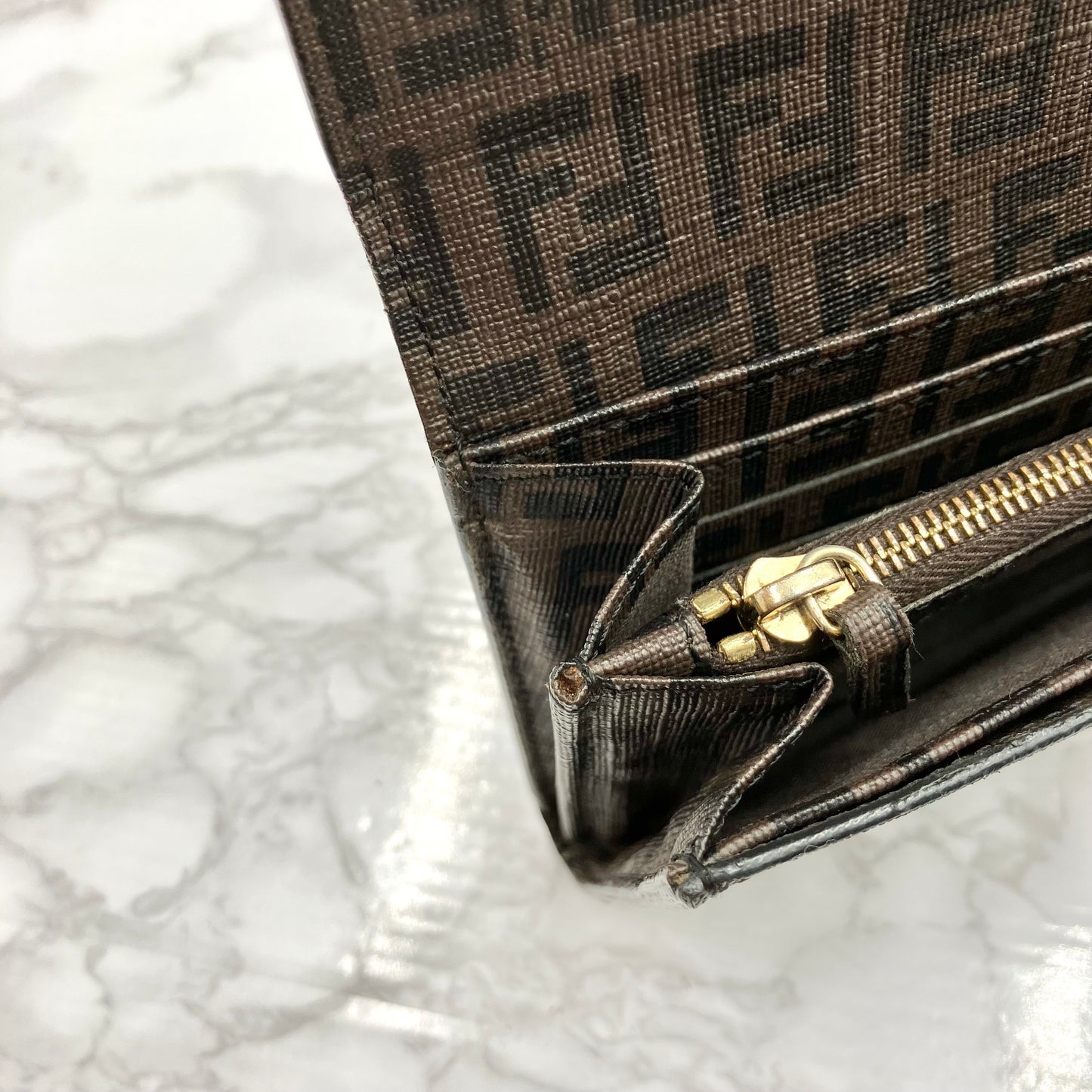 FENDI Zucchino long wallet