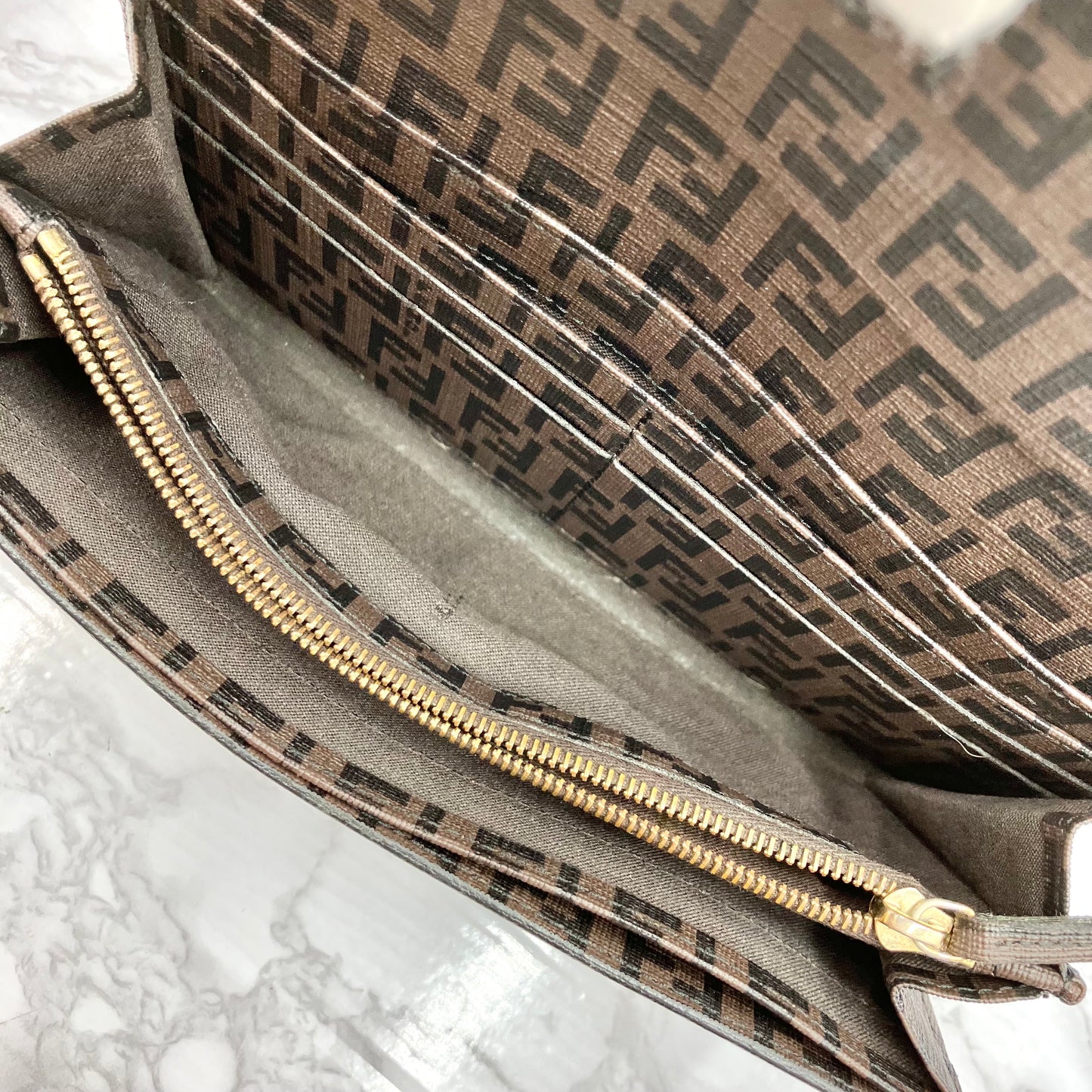 FENDI Zucchino long wallet