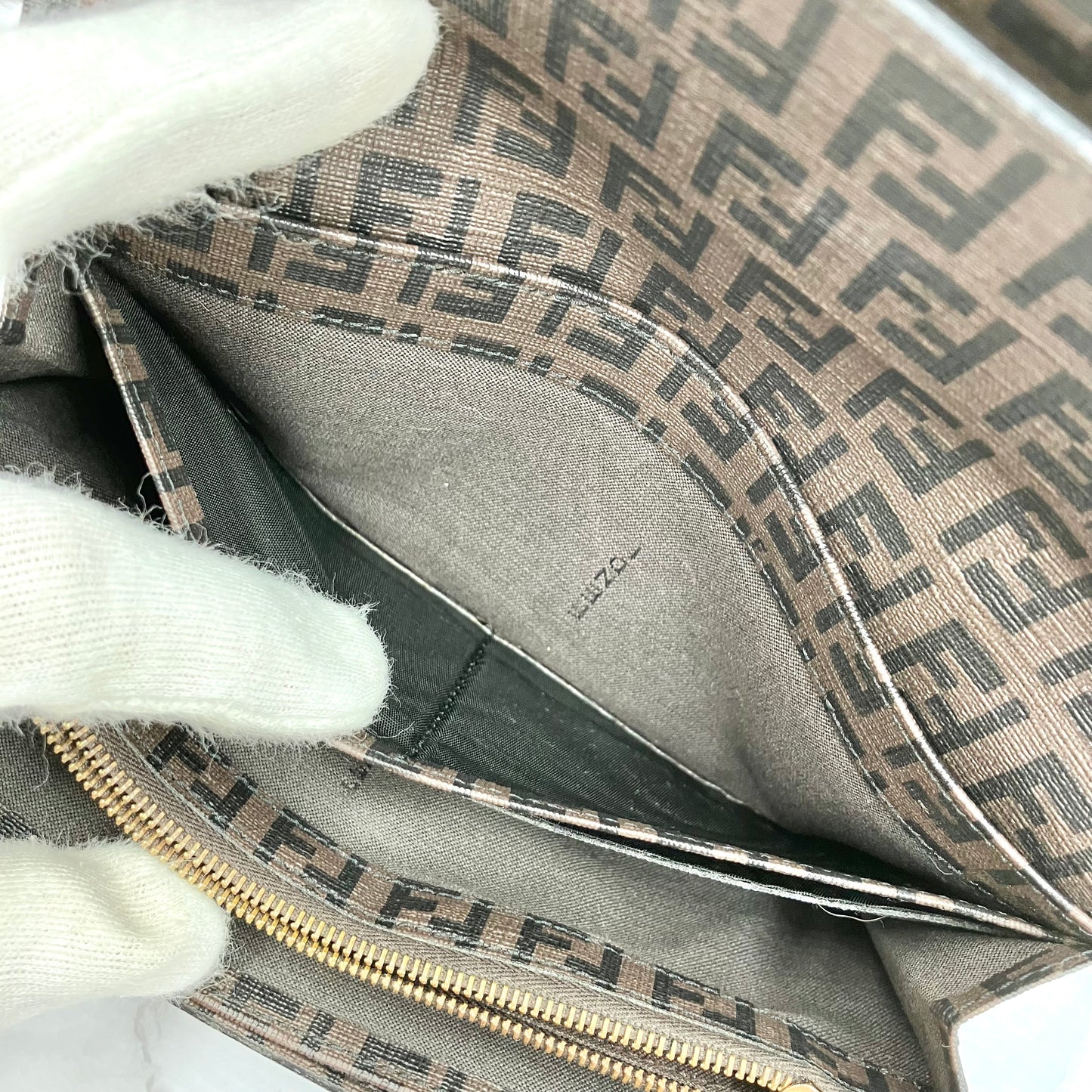 FENDI Zucchino long wallet