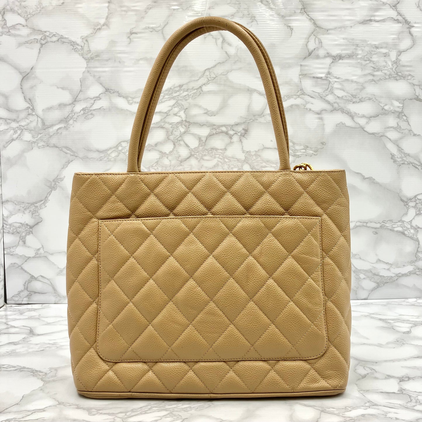 CHANEL Caviar Medallion Vintage Tote