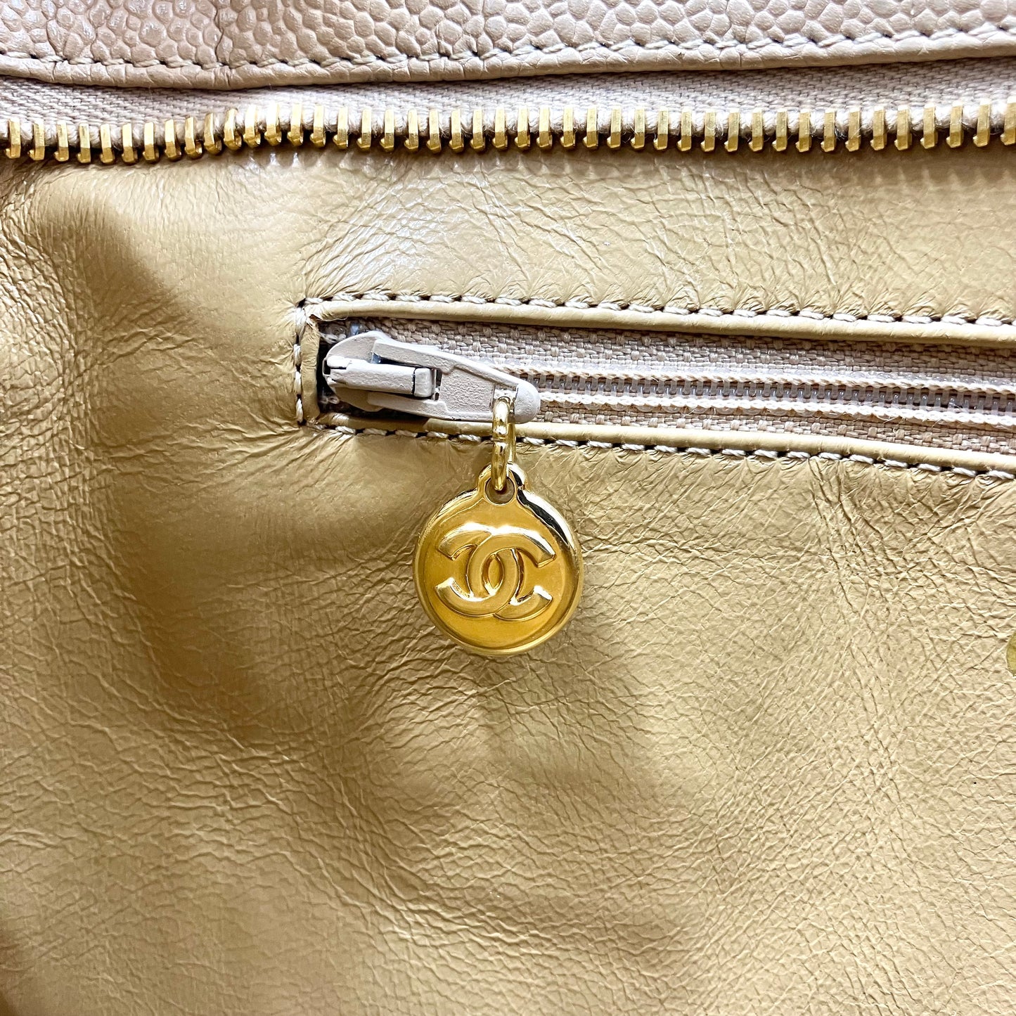 CHANEL Caviar Medallion Vintage Tote