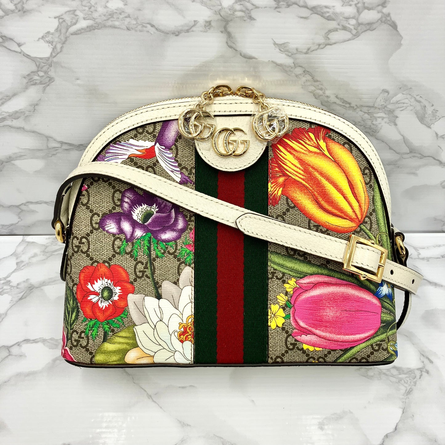 GUCCI Ophidia Flora Shoulder Bag