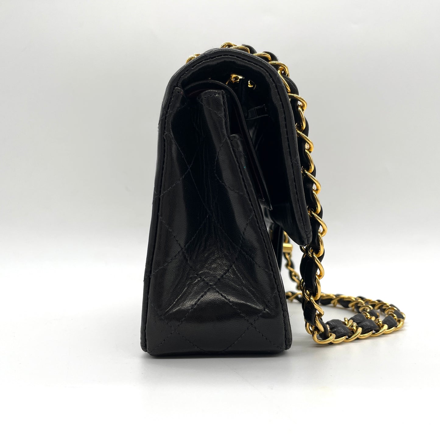 CHANEL Matelasse W Flap W Chain Lambskin