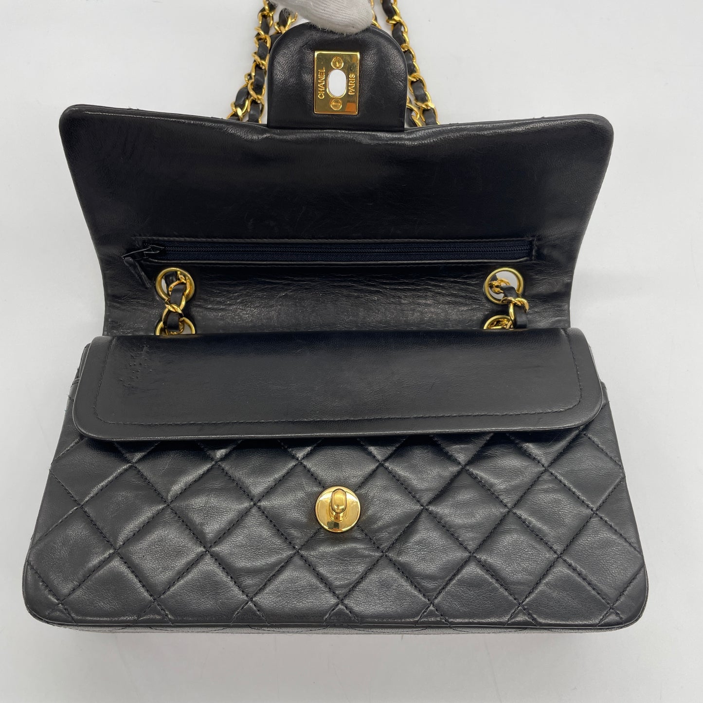 CHANEL Matelasse W Flap W Chain Lambskin