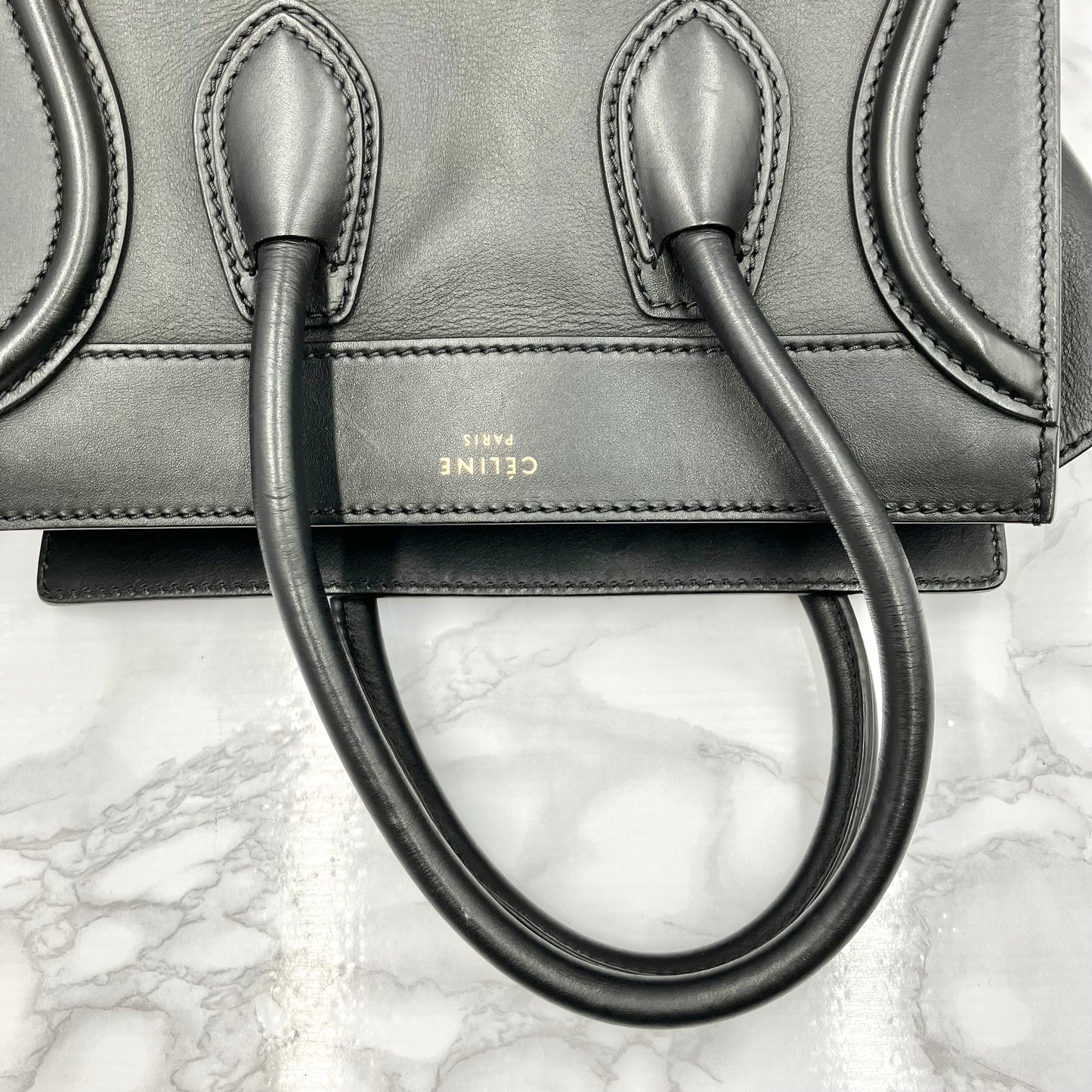 CELINE Luggage Micro Shopper