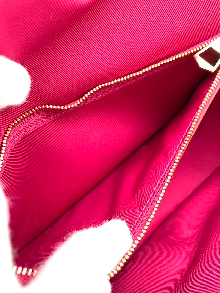 LOUIS VUITTON Diane NM PM Shoulder Bag Monogram Canvas Brown × Pink Crossbody 7-10-144