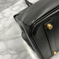 HERMES Birkin 35 Gulliver Leather □B 1998 Black Gold Hardware