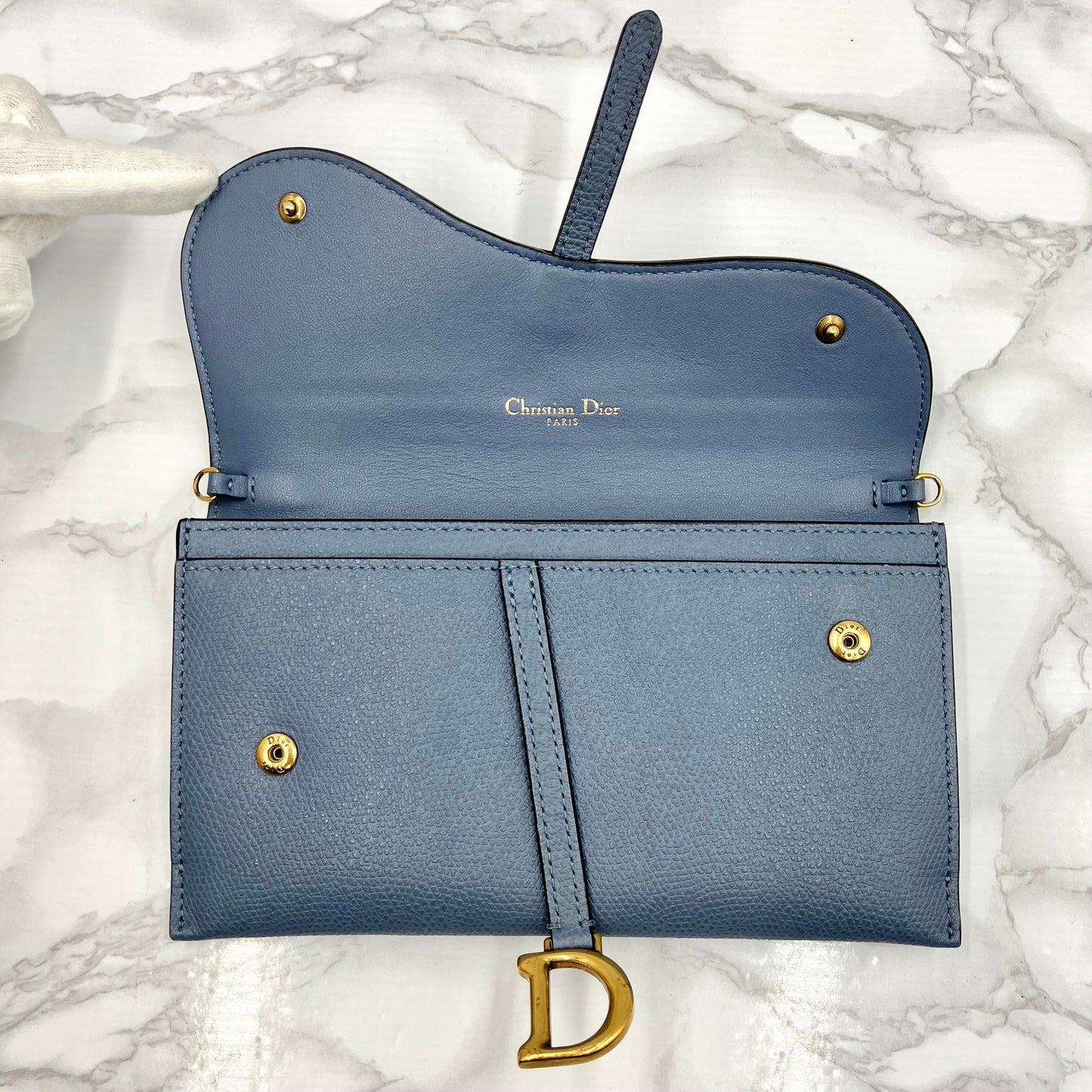 Christian Dior Leather Saddle WOC