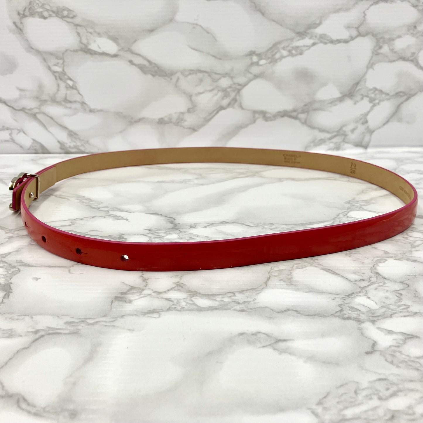 CHANEL Patent Belt