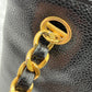 CHANEL chain tote caviar