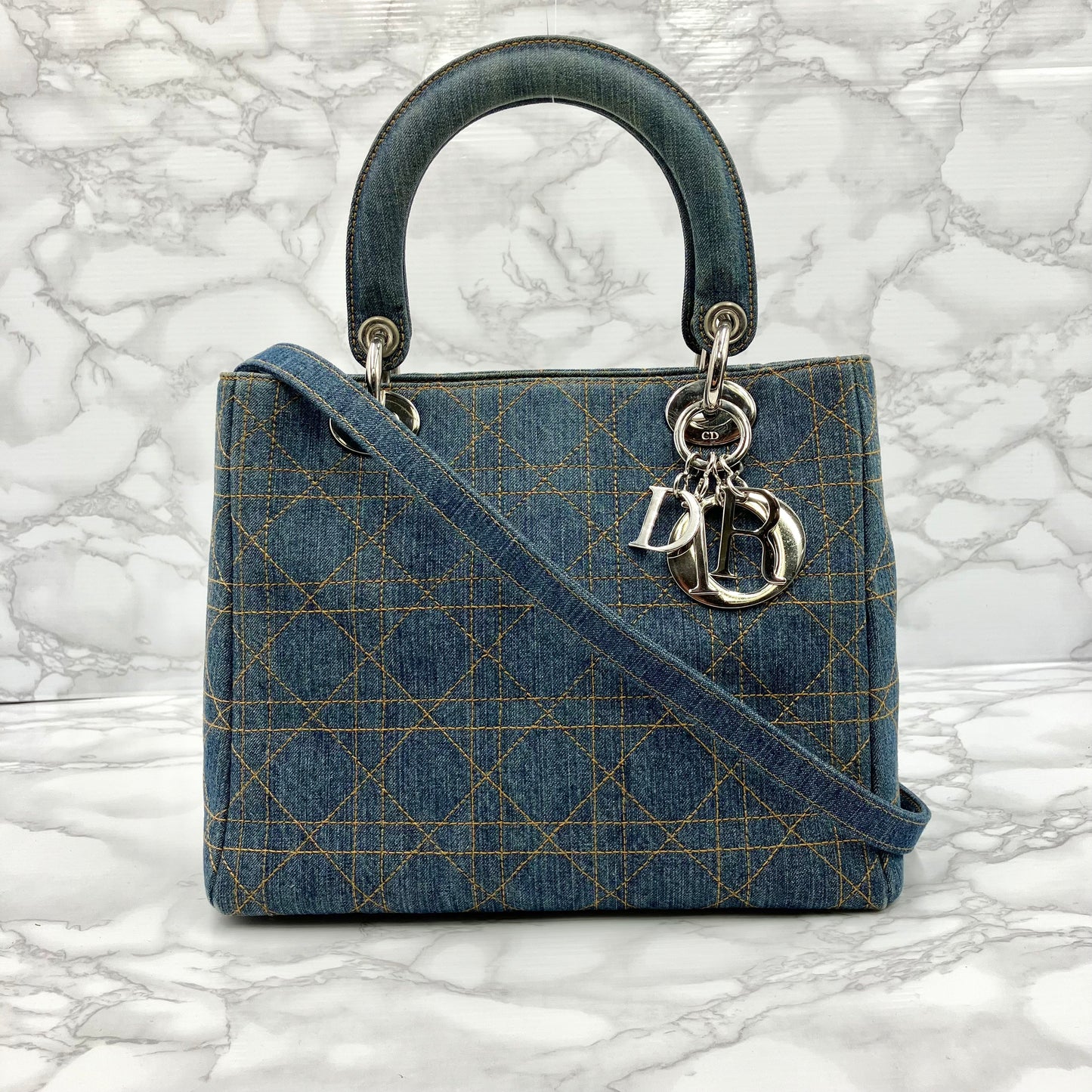 Christian Dior 2way Lady Dior Denim