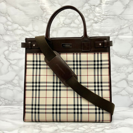 BURBERRY 2way tote
